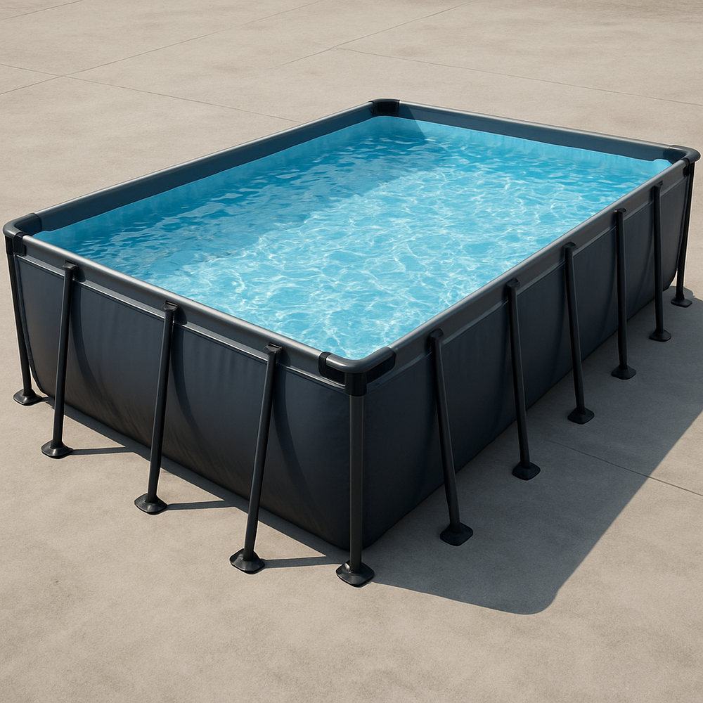 Piscine Hors-Sol Rectangulaire Acier PVC 400x200x100 cm