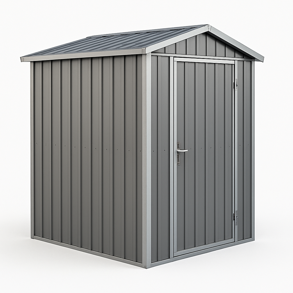 Abri de Jardin Métallique Acier 185x120x190 cm Gris