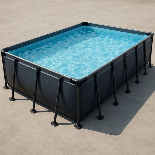 Piscine Hors-Sol Rectangulaire Acier PVC 400x200x100 cm