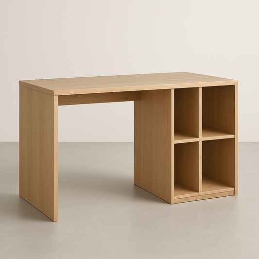 Bureau en bois avec étagères intégrées Chêne Rectangulaire MDF 120x60x75 cm
