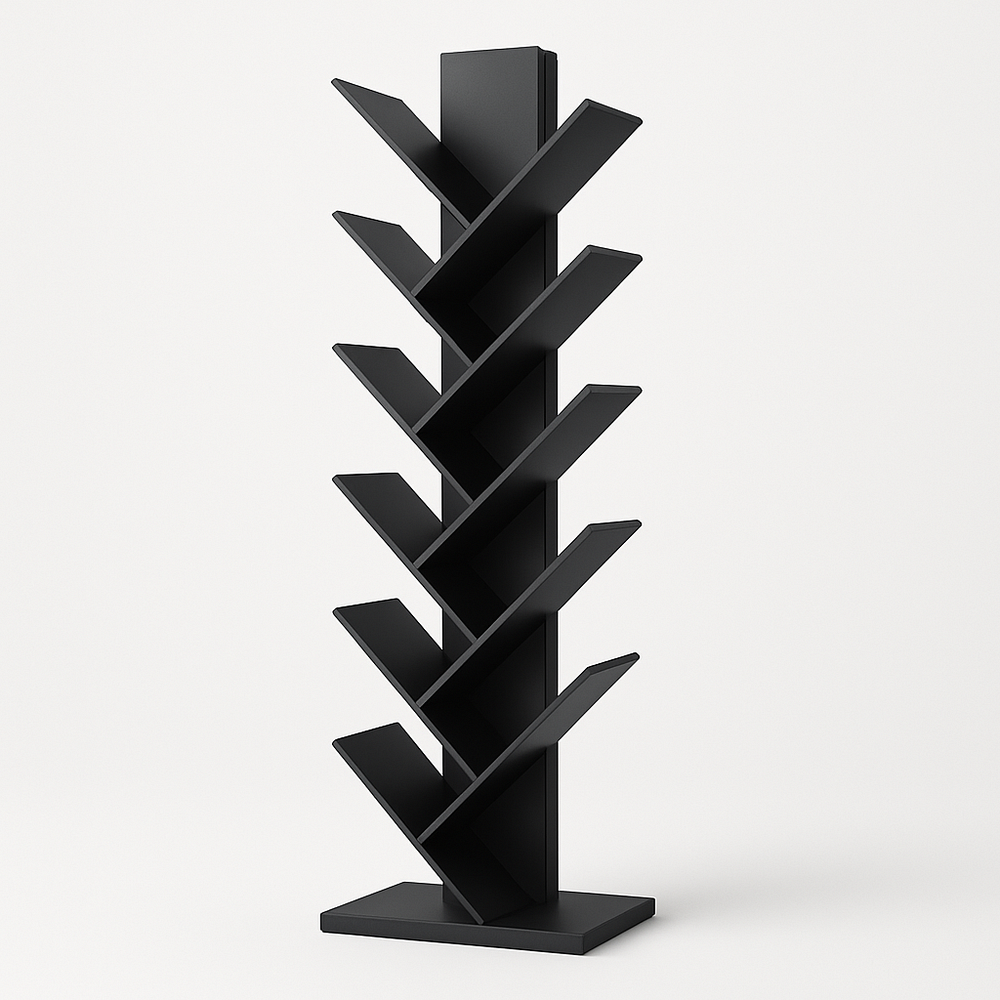 Etagère arborescente bois noir MDF 180cm