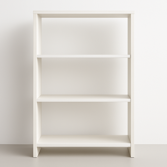 Etagère en bois 3 niveaux Blanc Rectangulaire
